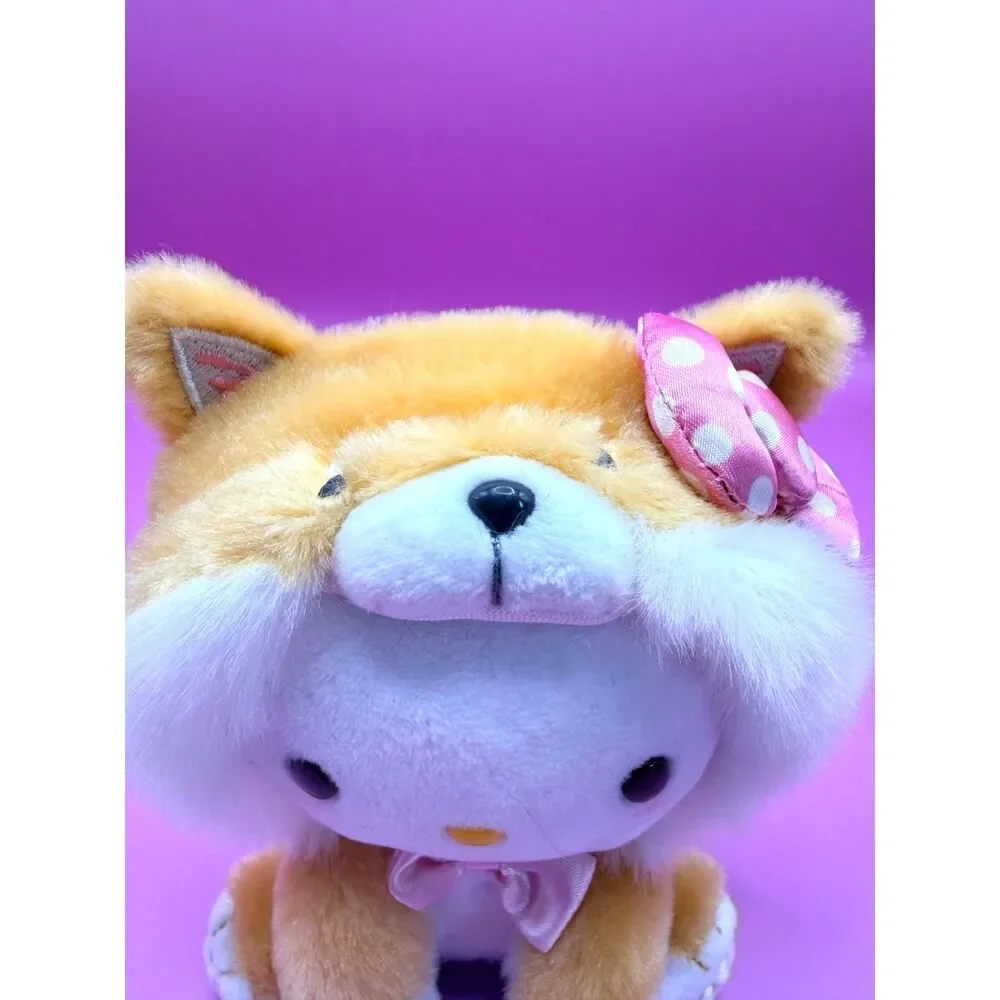 Hello Kitty Shiba Inu Mascot Keychain Plush
